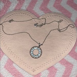 Genuine Aquamarine Stone necklace